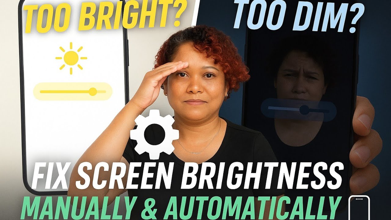 Too Bright or Too Dim? Fix Screen Brightness Manually & Automatically on ANY Phone!