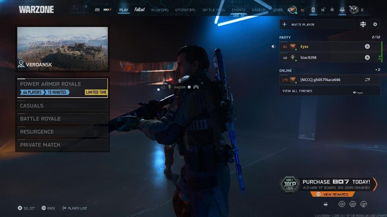 Warzone battle royale 2 of us VS  4 teams