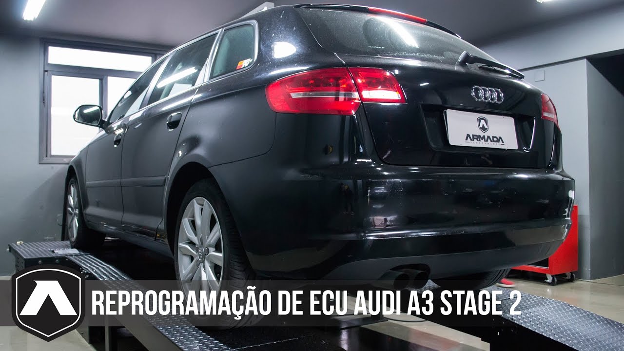 Essa Audi A3 Sportback (8p) ficou com 280cvs e 42kgfm após a preparação Stg2 Armada Performance