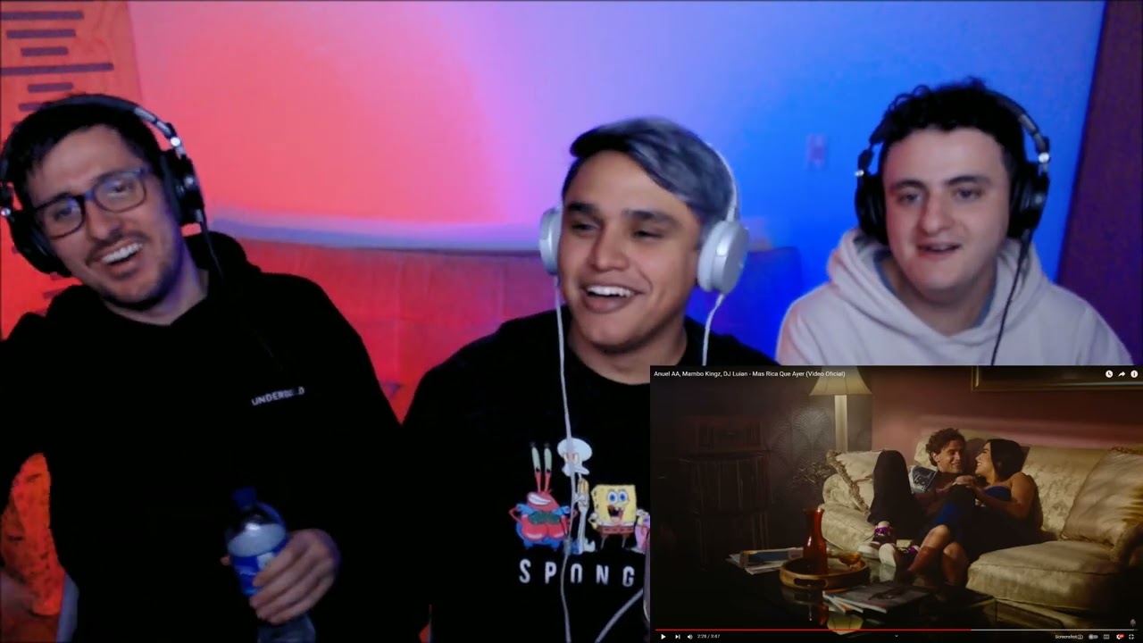 [Reacción] Anuel AA, Mambo Kingz, DJ Luian - Mas Rica Que Ayer (Video Oficial) | ANYMAL LIVE 🔴