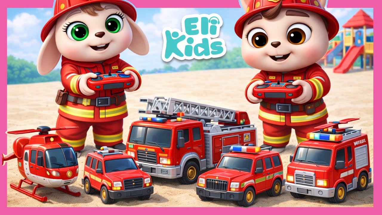 MEGA Fire Truck Toys Fun | Eli Kids Compilations