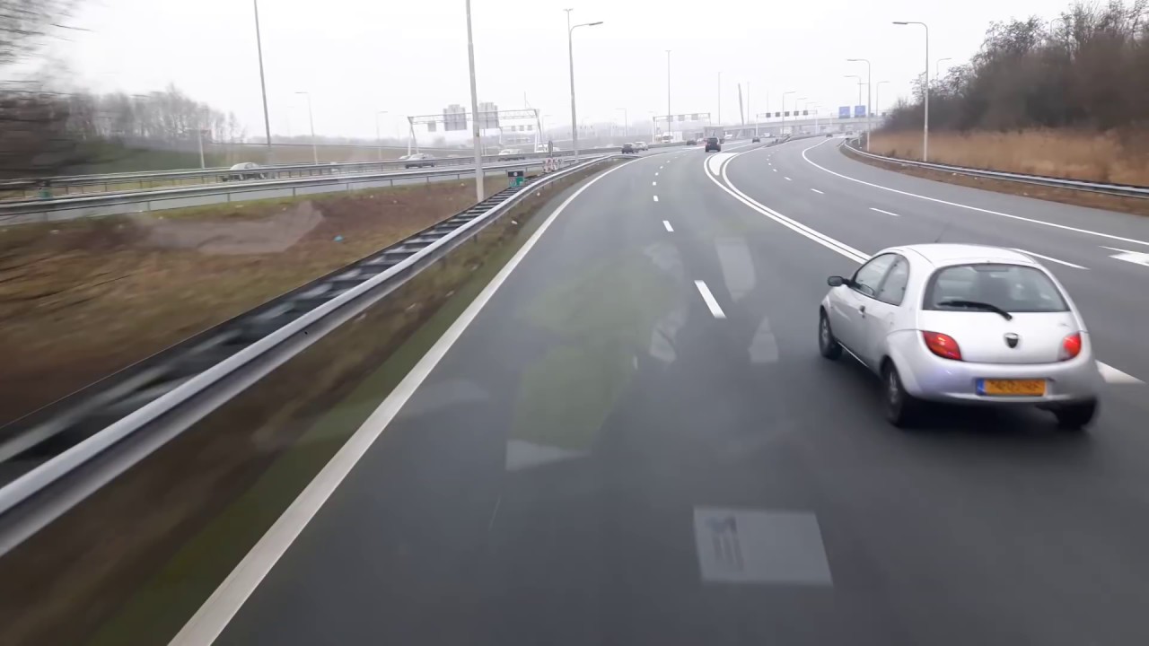 spoedrit A1 Micu amsterdam vanaf het umcu Utrecht uit richting het noorden, klein beetje file code3