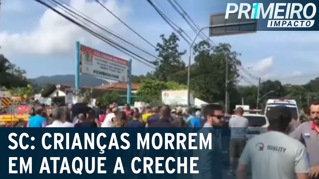 Quatro crianças morrem em ataque a creche em Blumenau (SC) | Primeiro Impacto (05/04/23)