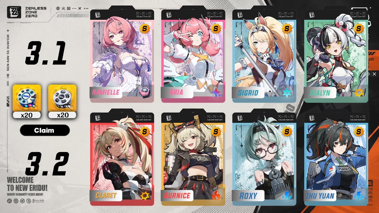 BIG UPDATE! JUST IN! 3.1-3.2 BANNER ROADMAP! Remielle, Sigrid, Claret & Roxy | Zenless Zone Zero