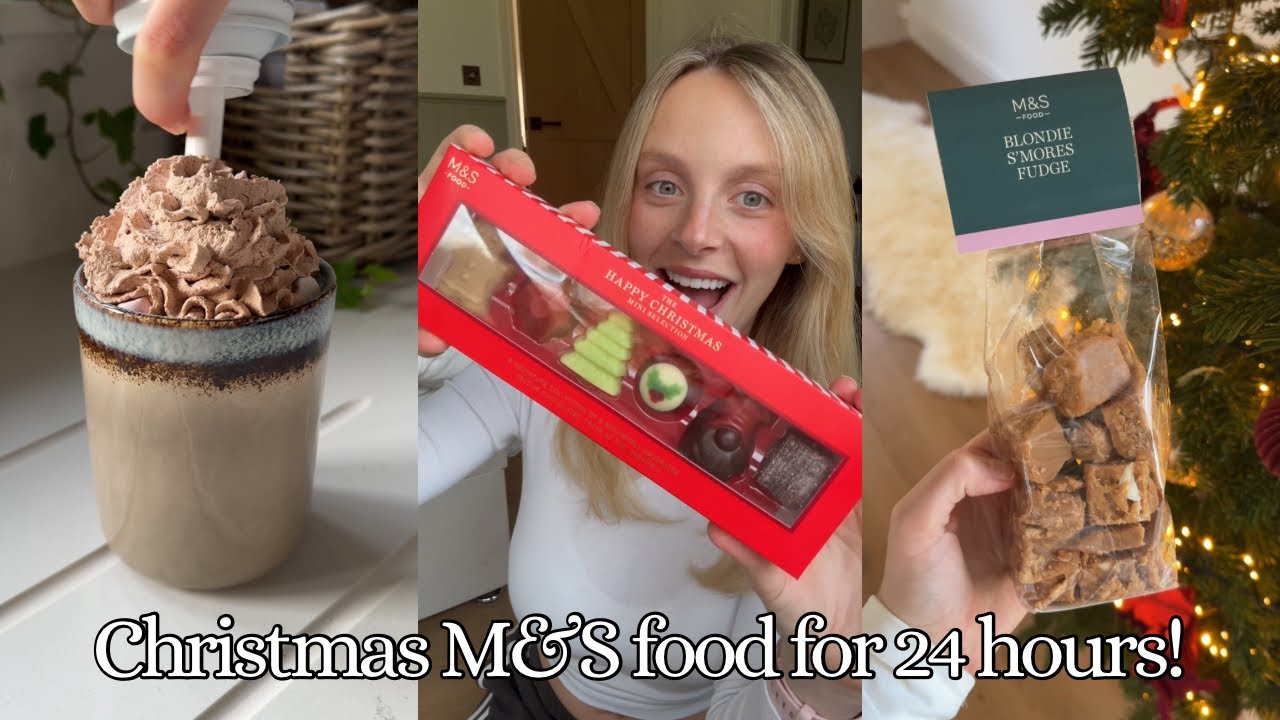 В течение 24 часов буду есть только рождественские продукты из M&S!