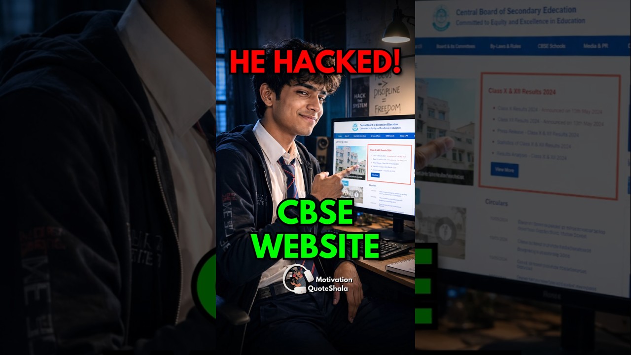 19 Year Old Student 😰 Hacked CBSE Website!