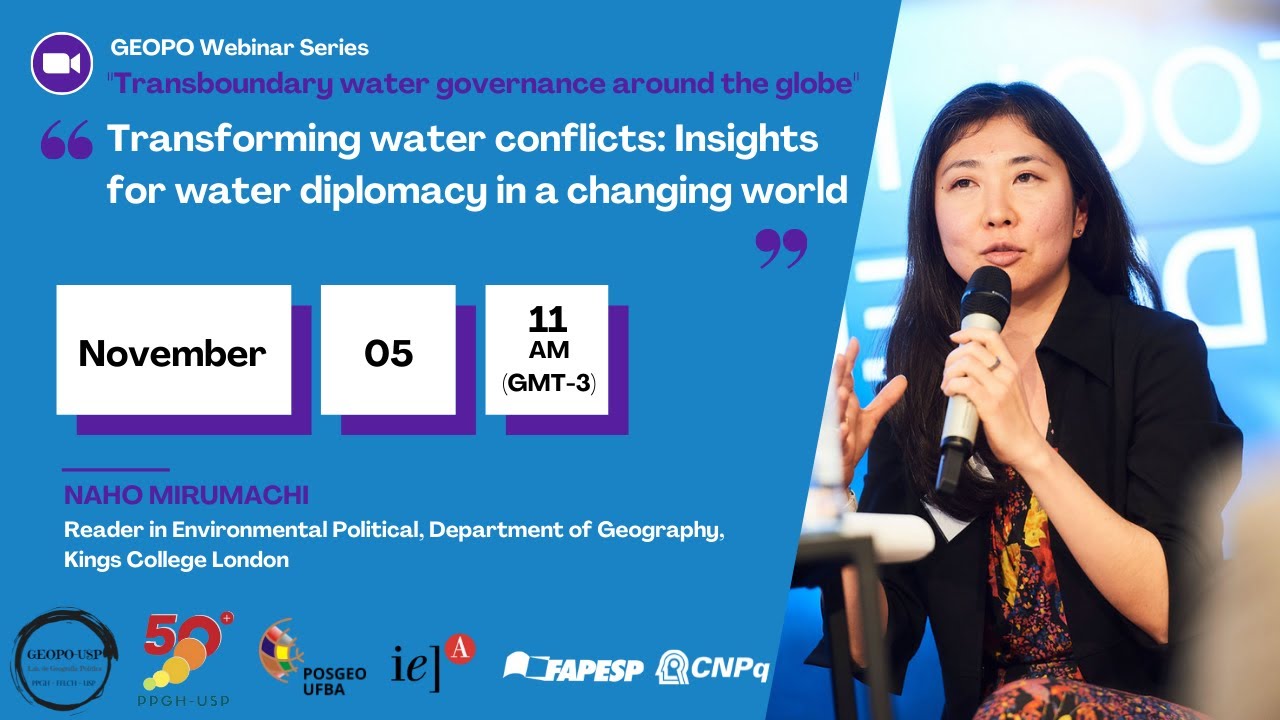 Transforming water conflicts: Insights for water diplomacy in a changing world