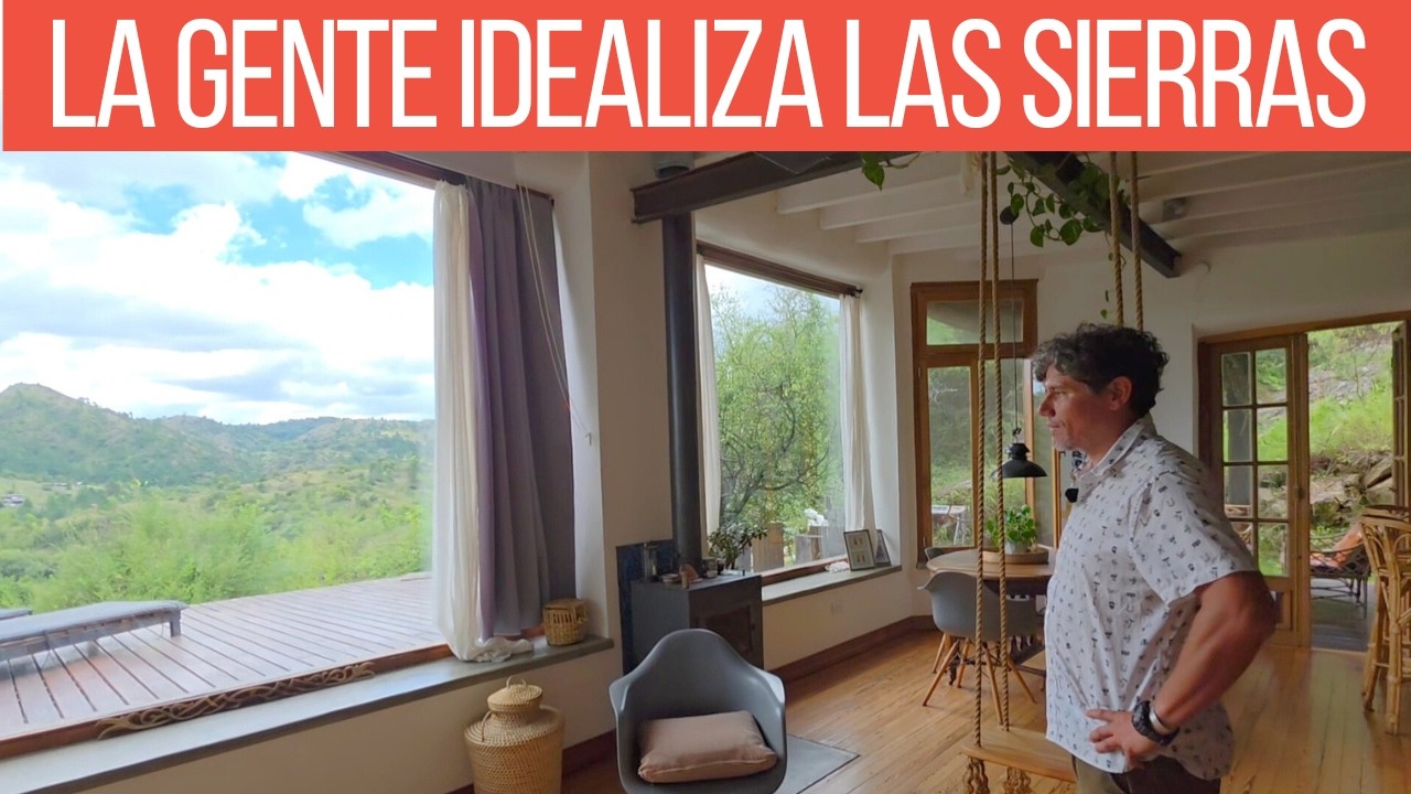 Vive aislado en una casa de barro, en un pueblo de 200 habitantes en las sierras de Córdoba