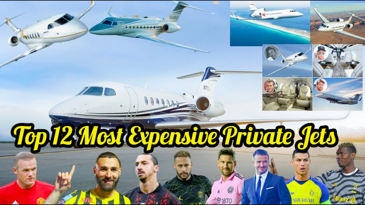 Top 12 Most Expensive Private Jets Owned By Footballers Players 2023