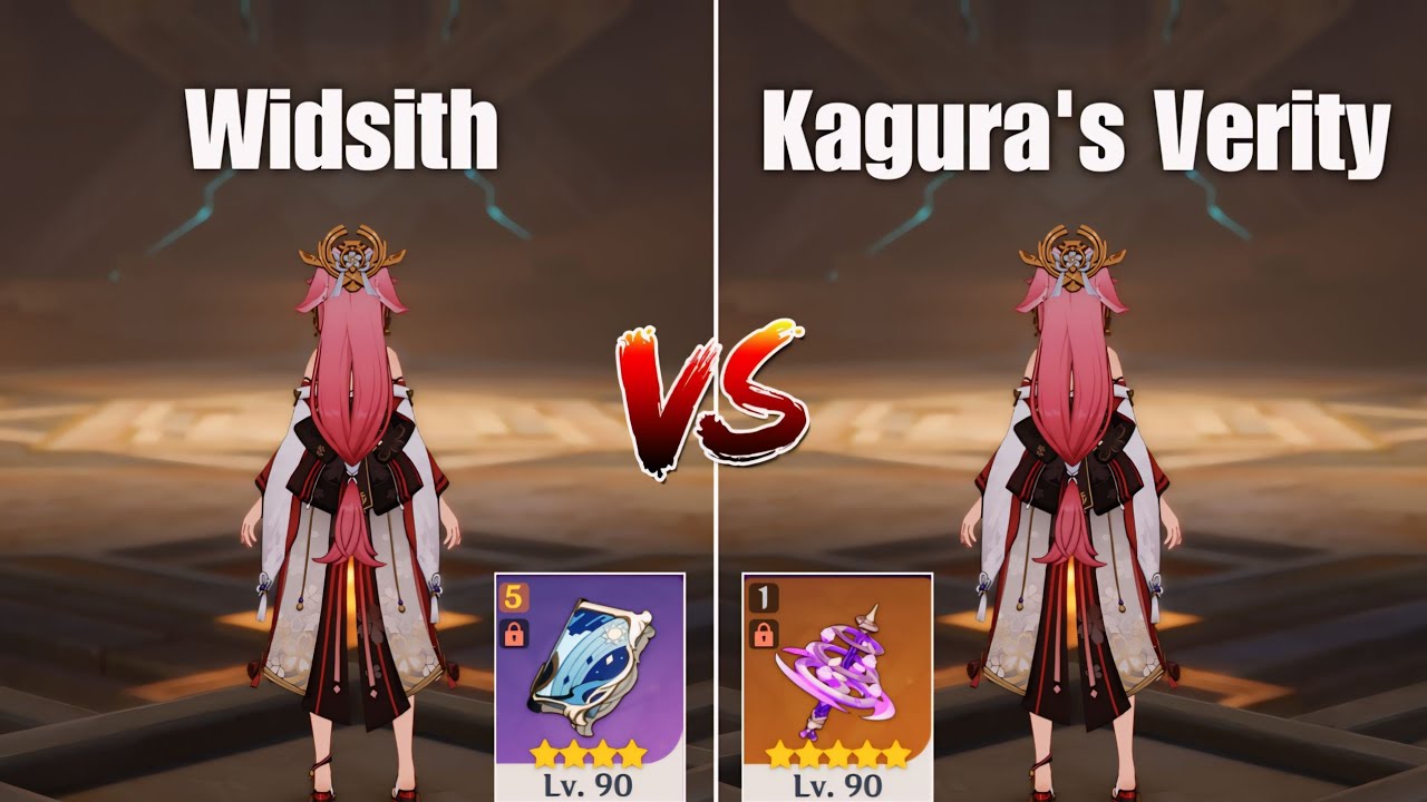 KAGURA'S VERITY vs WIDSITH!! BEST WEAPON for YAE MIKO?? [Genshin Impact]