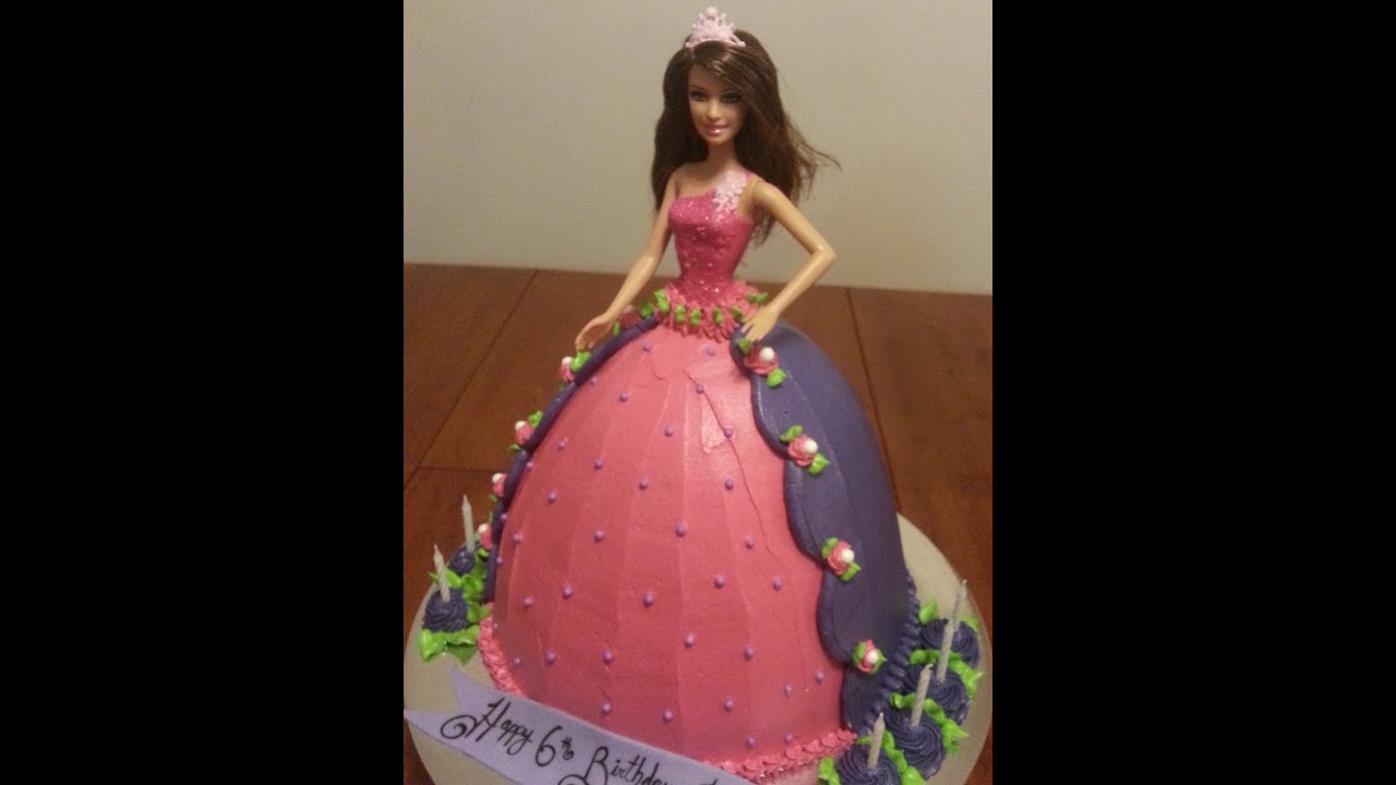 how to make a dolly varden cake / doll cake Pt 1 of 3