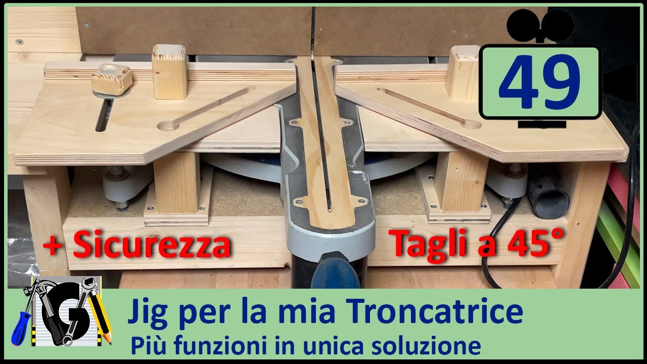 Jig Troncatrice con materiali di scarto - Più Sicurezza e tagli a 45° tutto in uno