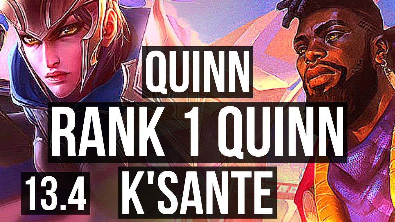 QUINN vs K'SANTE (TOP) | Rank 1 Quinn, 11/2/10, 800+ games, Godlike | KR Challenger | 13.4