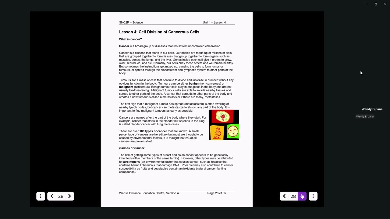 SNC2P Class 7: Lesson 4 KQ 4