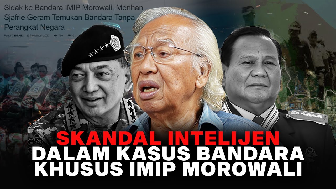 PANDA NABABAN: BANDARA KHUSUS IMIP MOROWALI, ANOMALI? DIMANA PERAN INTELIJEN NEGARA!