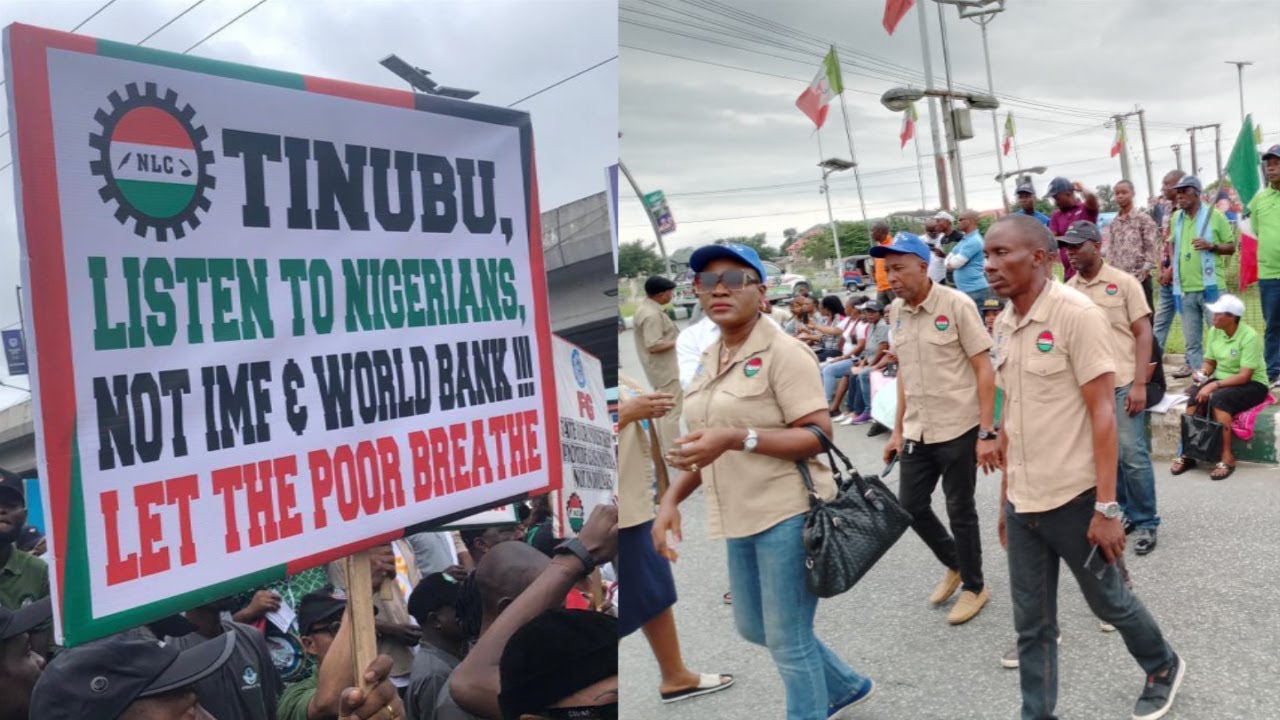 NIGERIA LABOUR CONGRESS HAS COMMENCED NATIONWIDE PROTEST OVER THE REMOVAL OF PETROL SUBSIDY