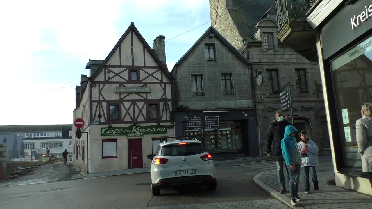 Driving Through 29250 Saint Pol de Léon, Finistère, Brittany, France 29th October 2020