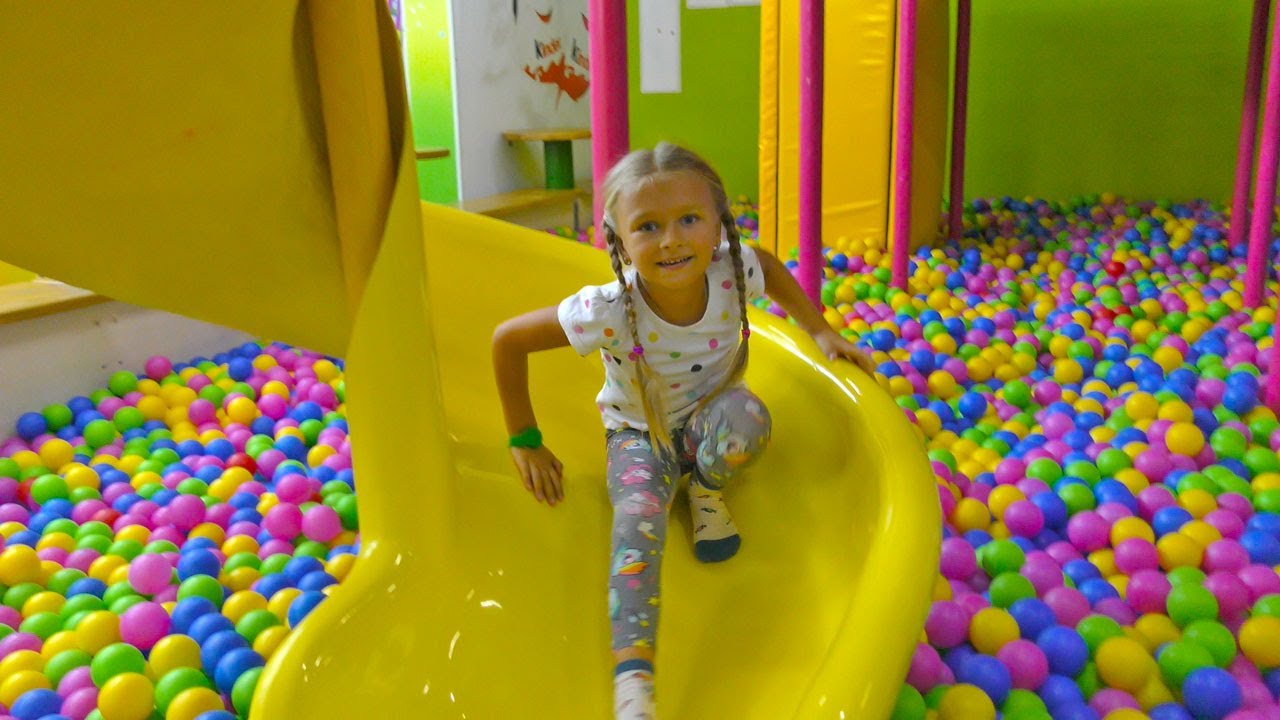 Yaroslava makes somersaults on the playground | Video for kids