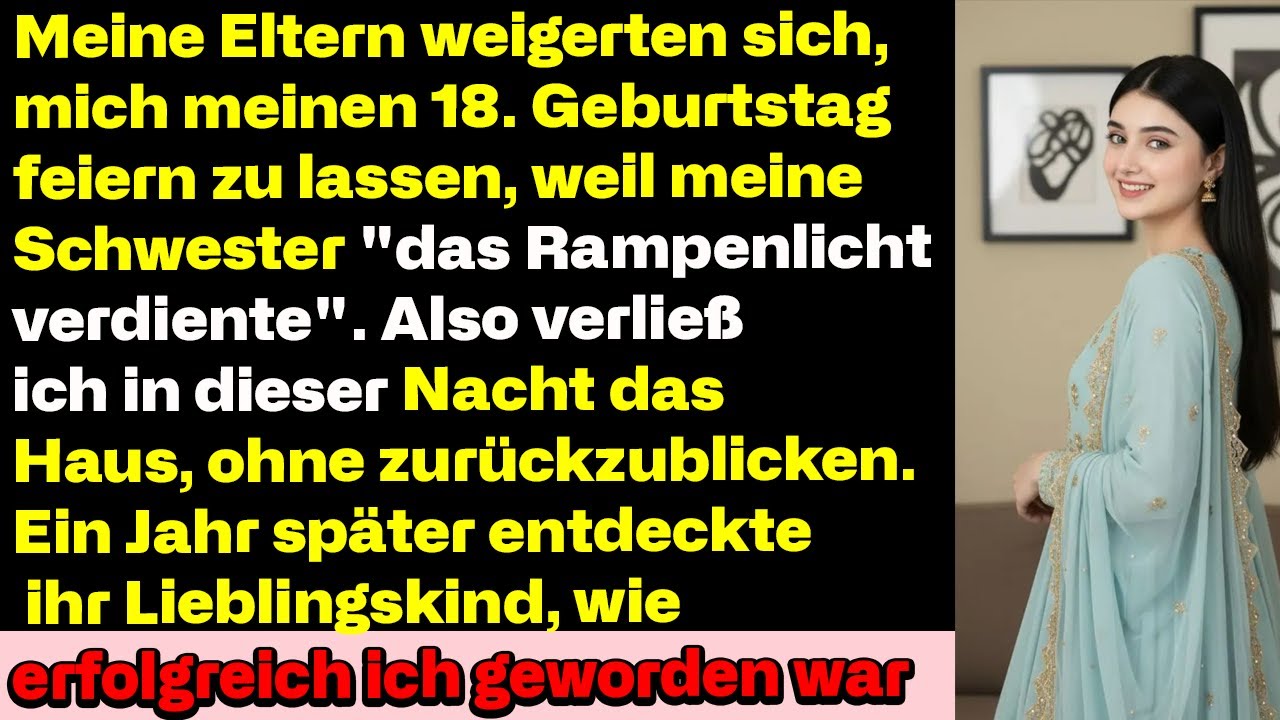 Meine Eltern verboten meinen 18., weil meine Schwester ‚im Rampenlicht stehen musste