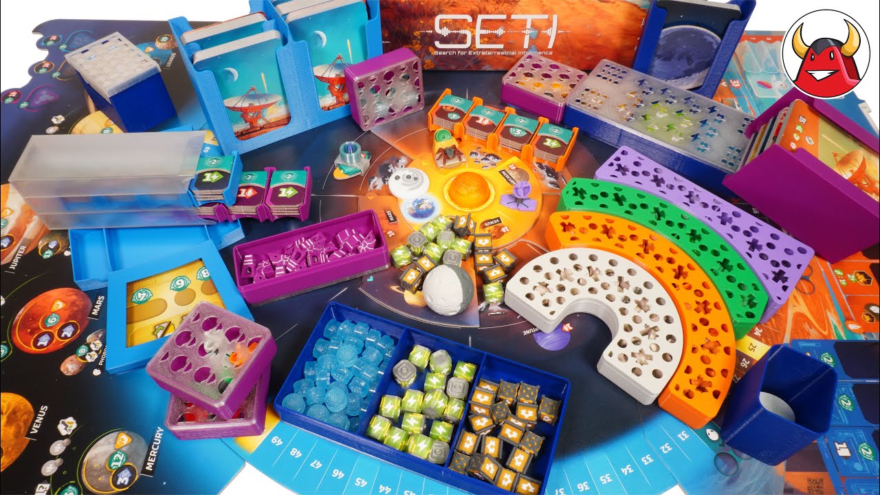 👽 S.E.T.I. Boardgame Brettspiel Insert Tokens Inlay Organizer SETI