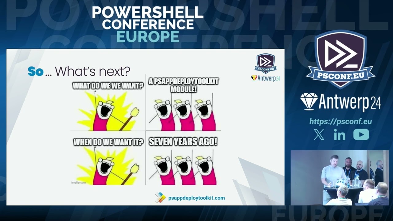 The Next Chapter of PSAppDeployToolkit - Dan Cunningham, Dan Gough & Mitch Richters - PSConfEU 2024