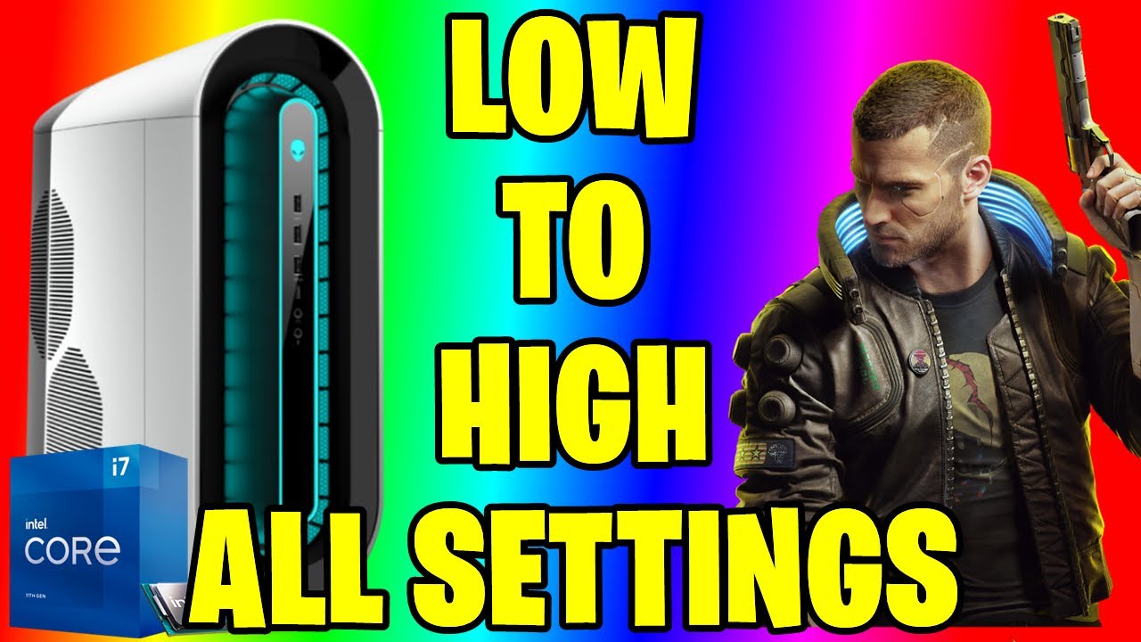 Alienware Aurora R12 Cyberpunk 2077 Gameplay with Benchmark and Noise Level Test