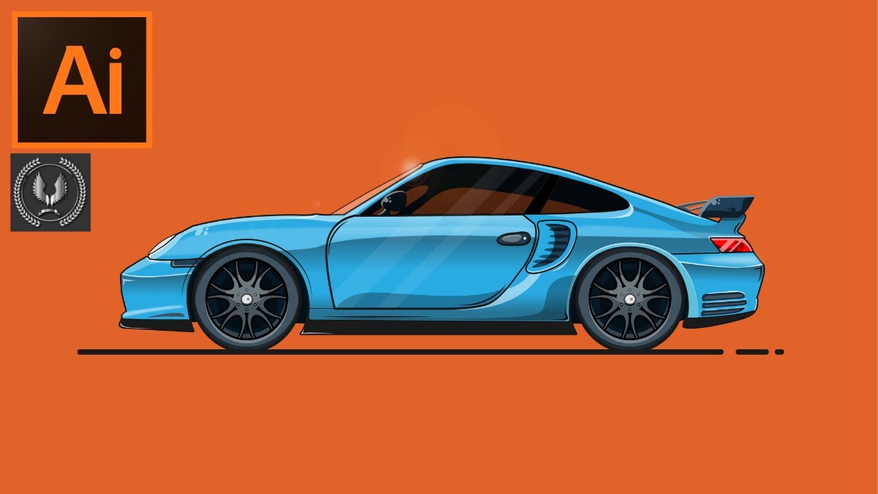 Adobe Illustrator CC Tutorial - Car illustration Design