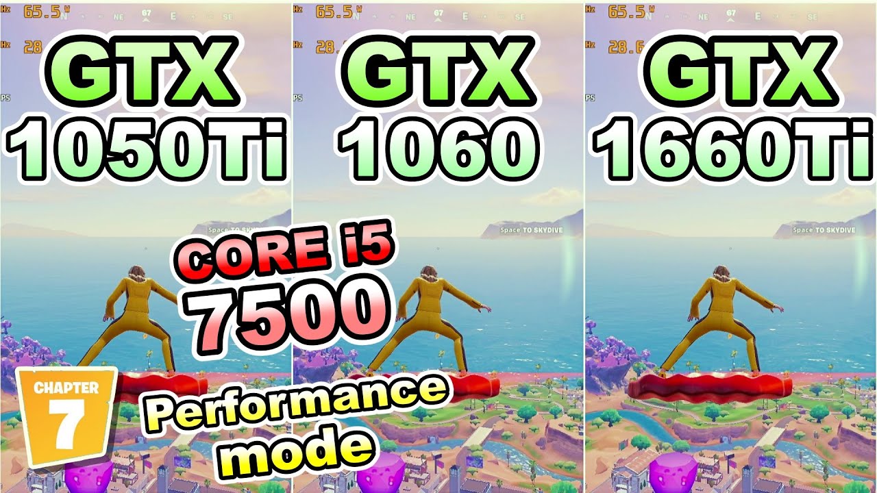 GTX 1050 Ti 1060 1660 Ti×CORE i5 7500/fortnite chapter7 season1/performance/FPS TEST/フォートナイト/2026
