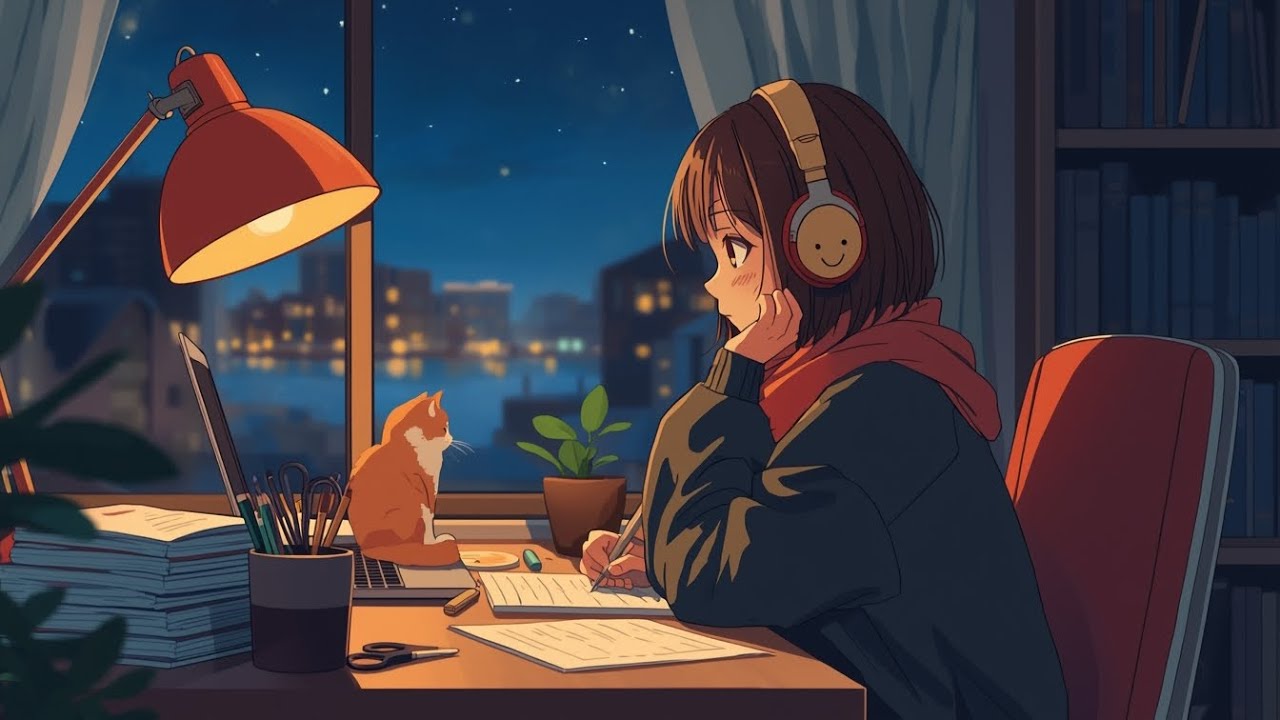 Midnight Focus Lofi 🌙 | Cozy Study Beats for Deep Focus & Relaxing Night Vibes (No Lyrics)