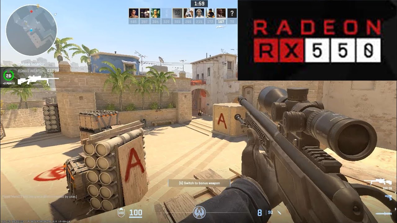 Counter Strike 2 RX 550 4GB