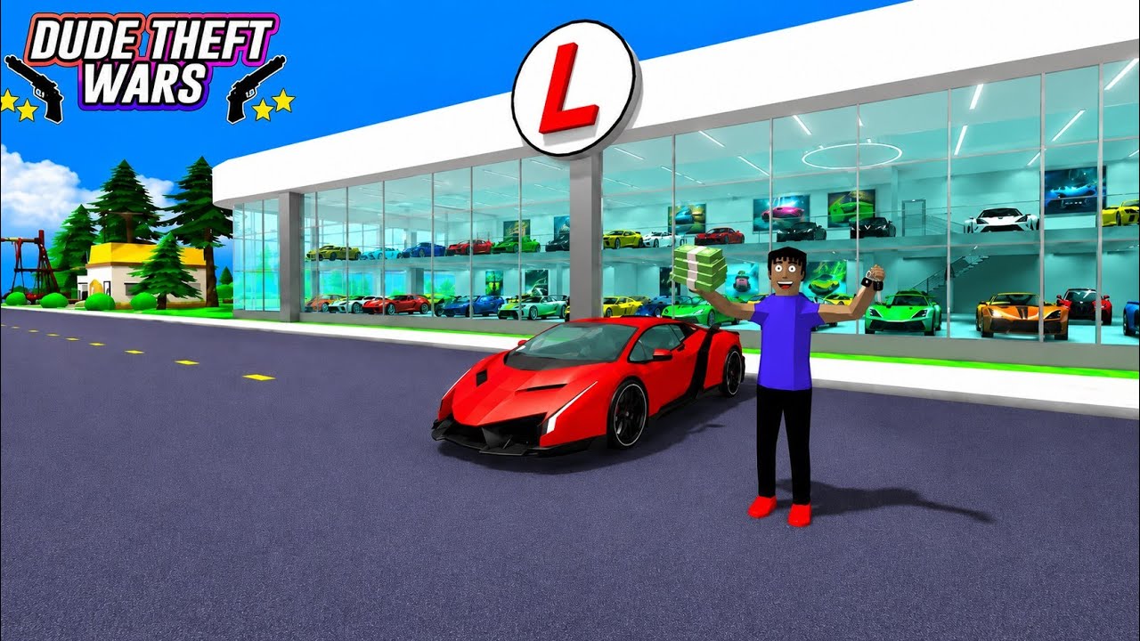 Unlocking the Expensive Lamborghini in Dude Theft Wars!