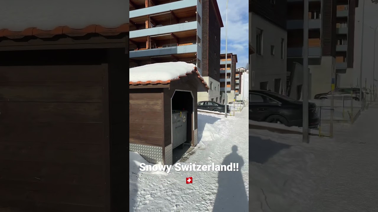 #davos2023 #worldeconomicforum #switzerland #snowfall