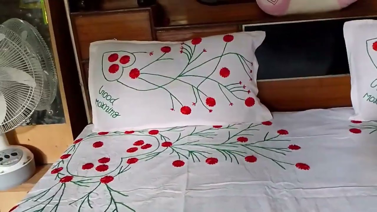 Lati riban se bana New bedsheet dijeyen phul vala#youtubeshorts video#viralvideo long