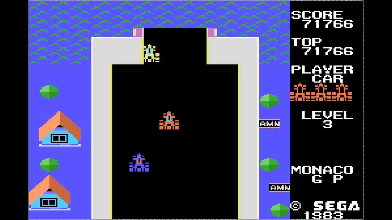 SEGA SG-1000 Monaco GP LEVEL3 199,999 pts