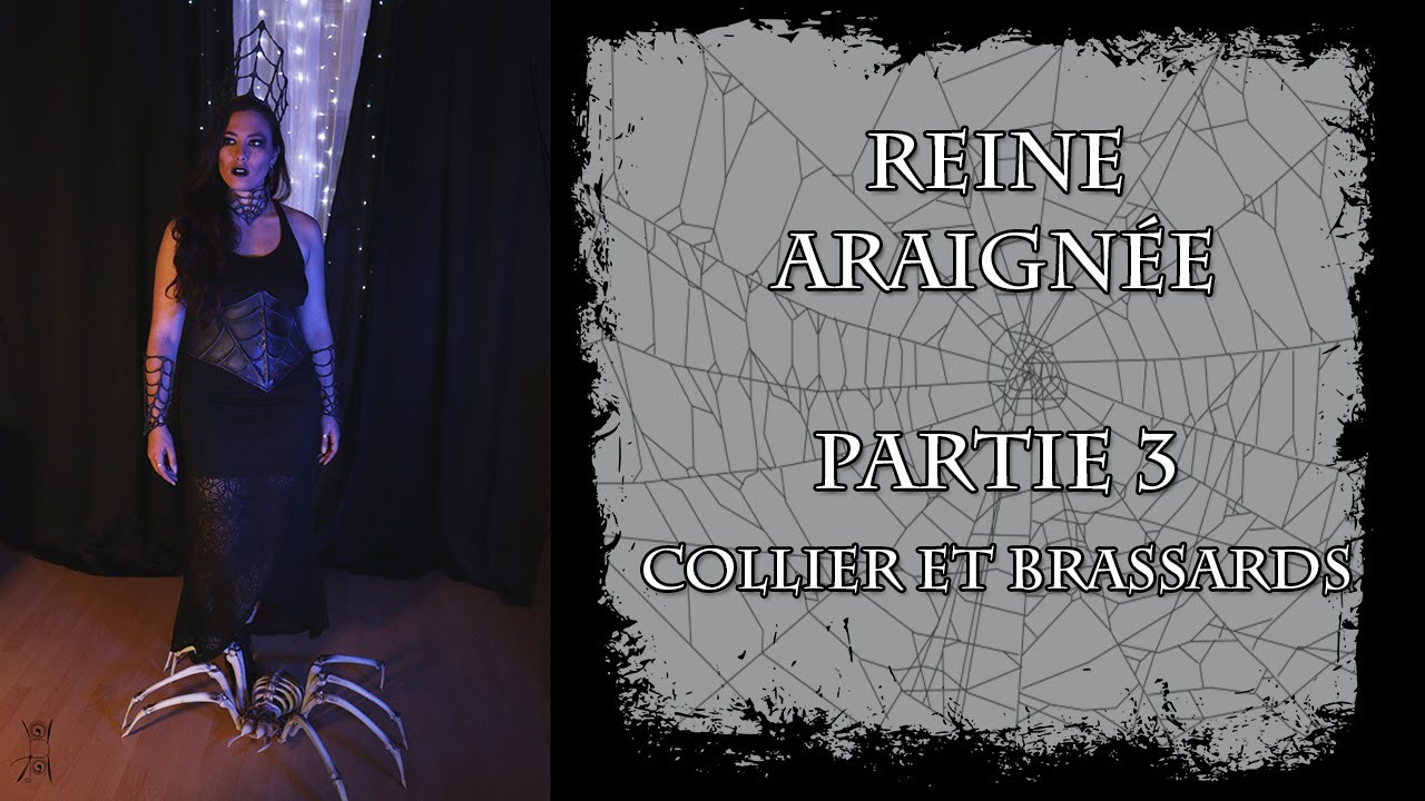 Halloween - Reine araignée - Partie 3 : Collier et Brassards