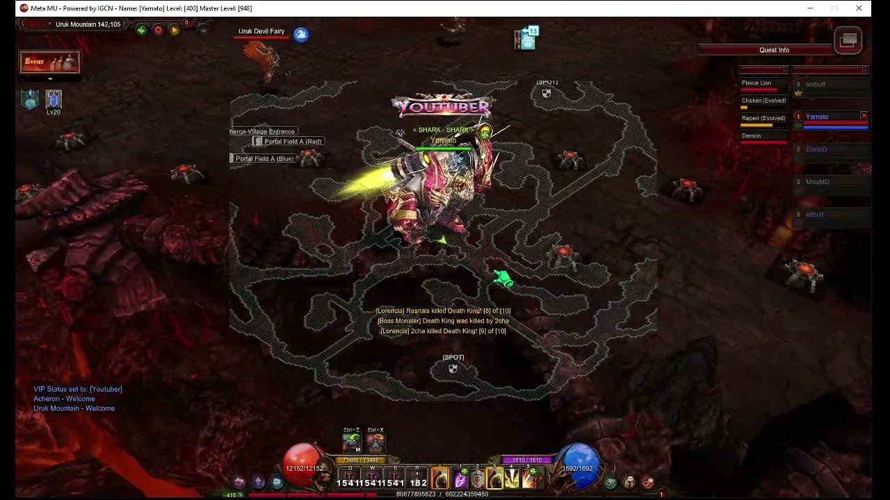 Meta MU Online - Farm Bosses Lord Silvestr - Guild 