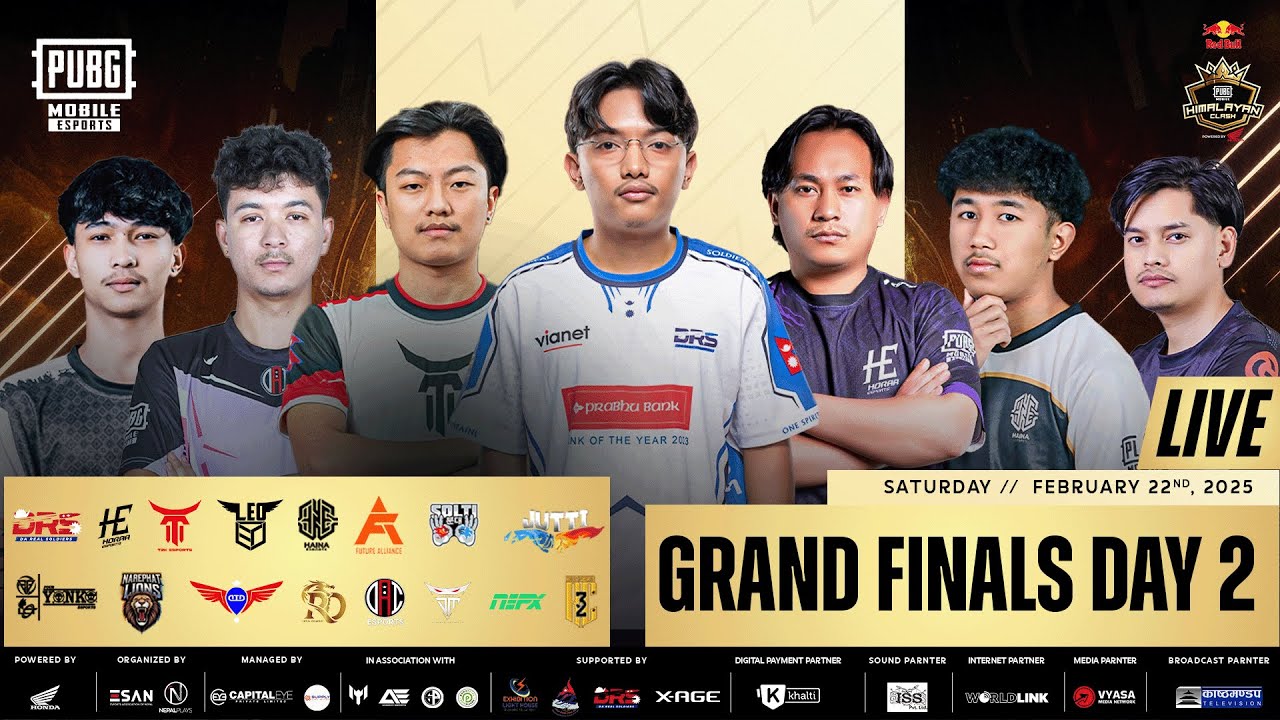 Red Bull PUBG Mobile Esports Himalayan Clash 2025 | Grand Final Day 2 | LIVE #drs #horaaesports #leo