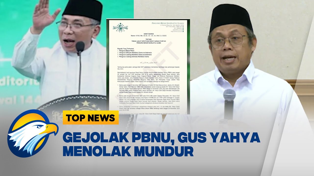 Syuriah NU Sebut Pemberhentian Gus Yahya Sudah Sah [Top News]