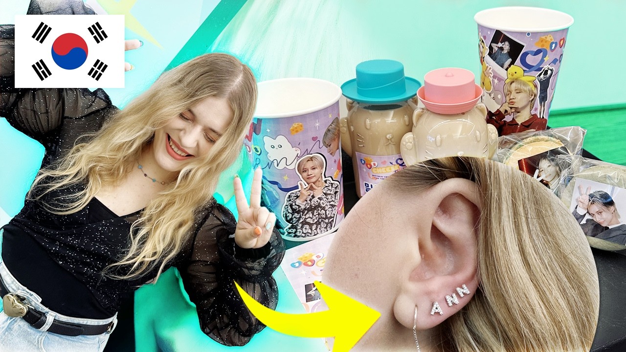 URODZINY KRÓLA K-POPU 👑 Zrobiłyśmy kolczyki tam gdzie STRAY KIDS 🇰🇷 ROK W KOREI #9