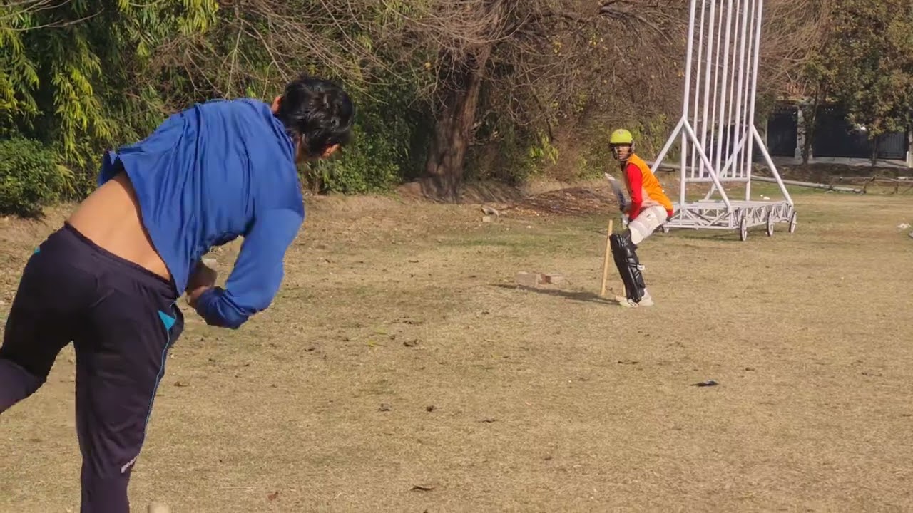 Batting Practice Against Spin Bowling On Ground Before National Cup U15.