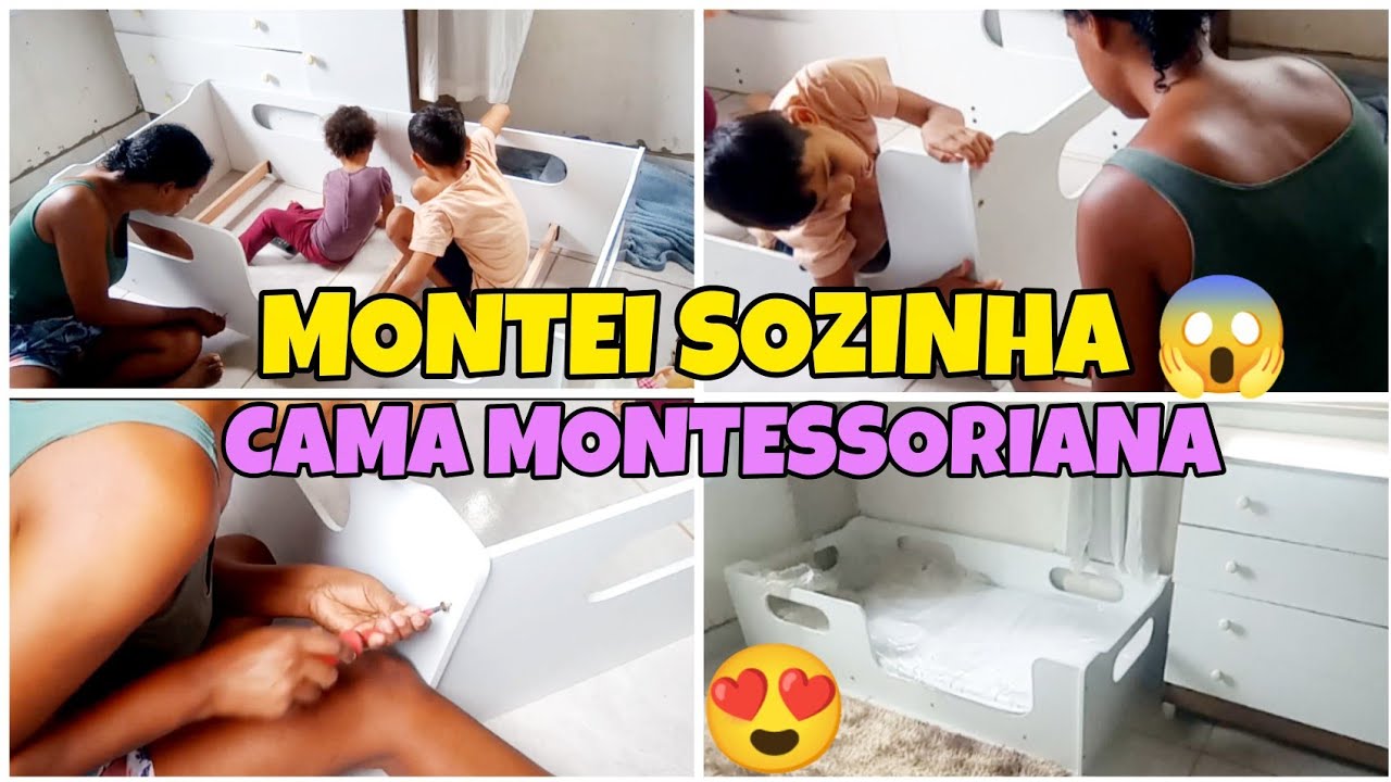 MONTEI SOZINHA a cama da minha filha 😳