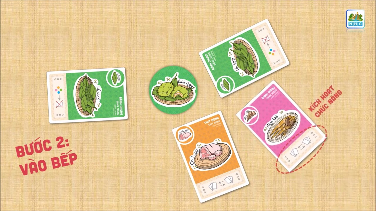 HƯỚNG DẪN CHƠI BOARD GAME LÊN MÂM CỦA NGŨ HÀNH GAMES- TRÒ CHƠI NẤU MÓN ĂN TẾT