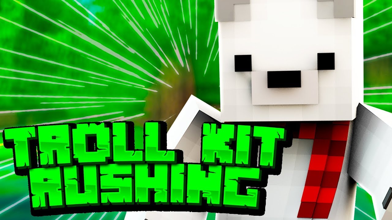 Rushing with... TROLL KIT (Skywars)
