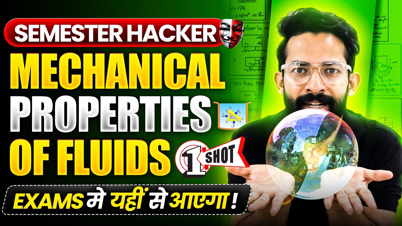 🧨Mechanical Properties of fluids | Detailed One shot |Notes |Pyqs | Imps |Hsc Board physics |class12