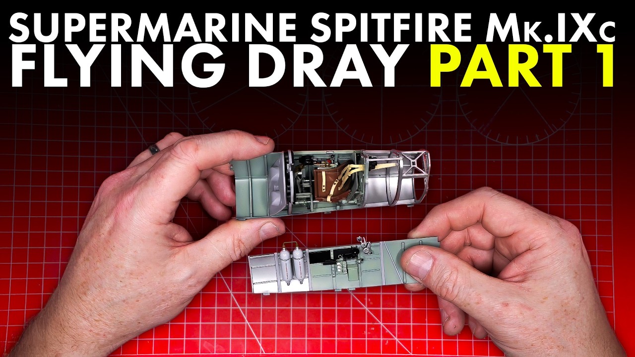 1:24 Airfix Spitfire Mk.IXc Flying Dray Build Part 1 | Cockpit Masterclass