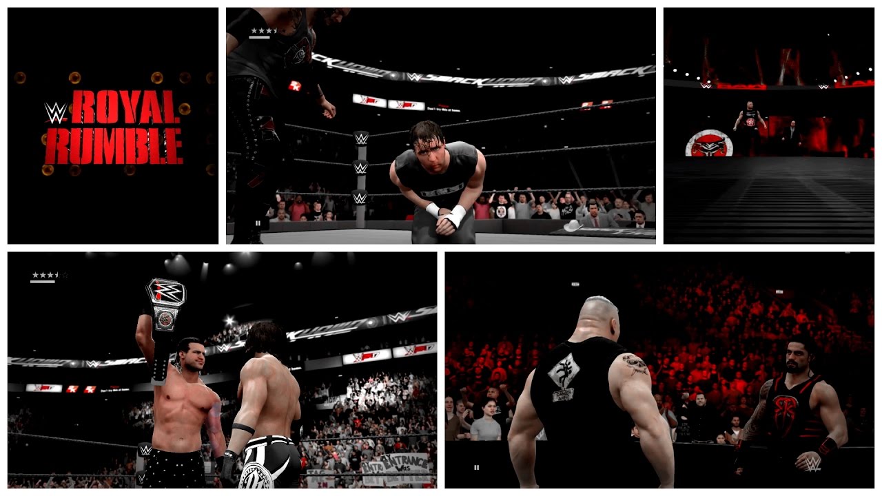 WWE 2K17 Universe mode highlights 31#: Royal Rumble PPV