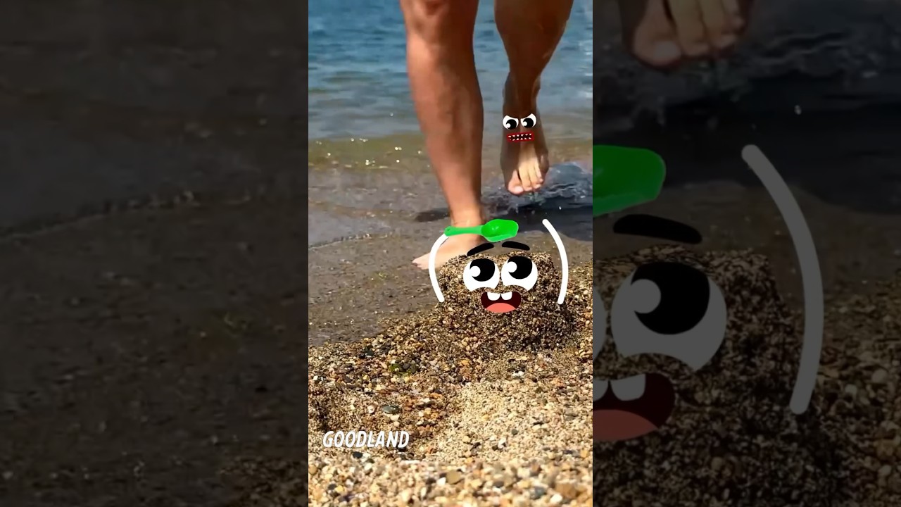Goodland | Foot crushed the sand 😆  #goodland #shorts #doodles #doodlesart