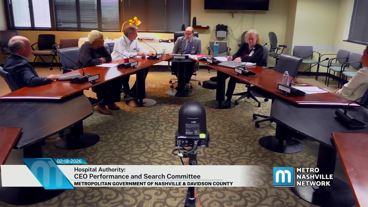 02/18/26 Hospital Authority Board: CEO Search and Performance Review Committee