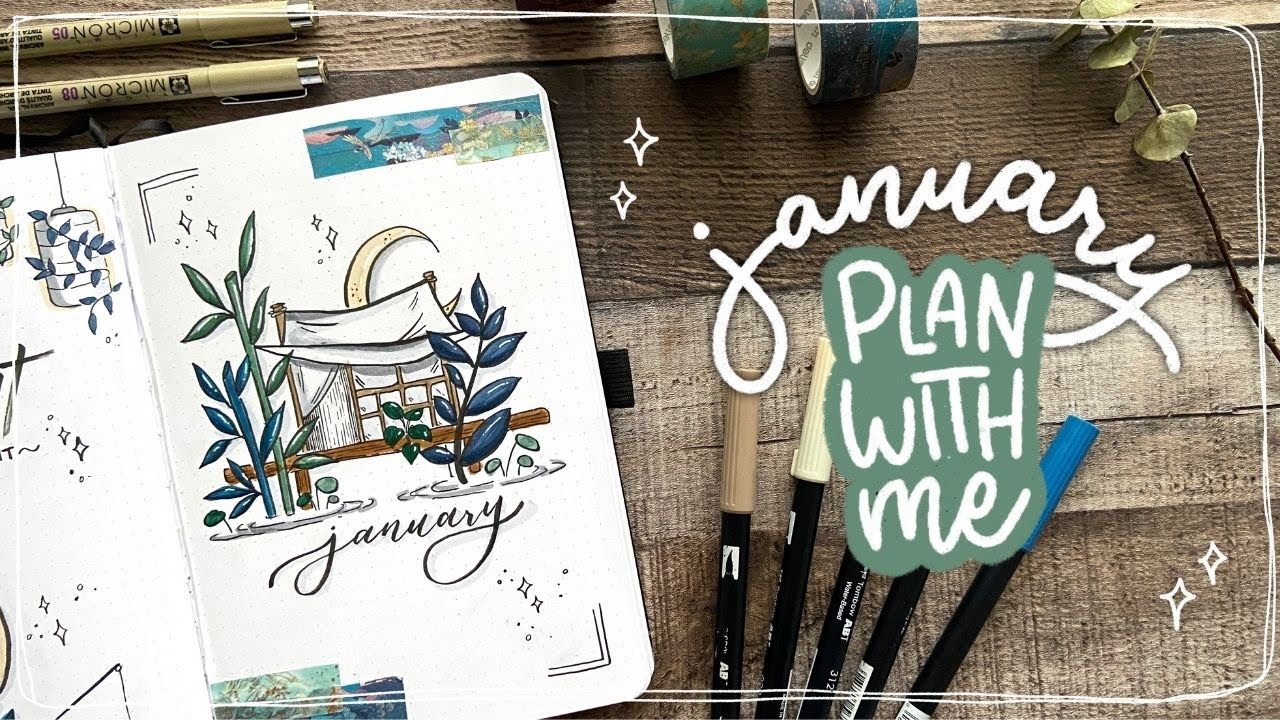 PLAN WITH ME ~ January 2021 Bullet Journal Setup