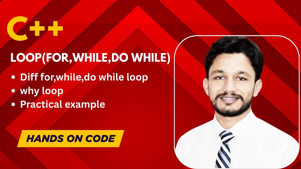 C++ Loops Tutorial for Beginners| Lecture 13 | For, While & Do-While Loop |the techlight academy